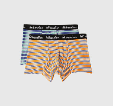 Pack of 2 Striped Low Rise Boxer Briefs