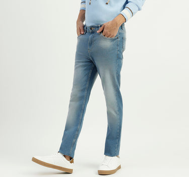 Solid Mid Rise Jeans