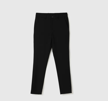 Men Solid Slim Fit Trousers