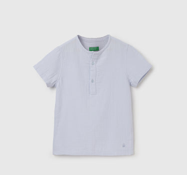 Regular Fit Henley Solid T-Shirt