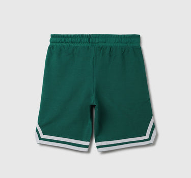 Striped & Branded Regular Fit Shorts