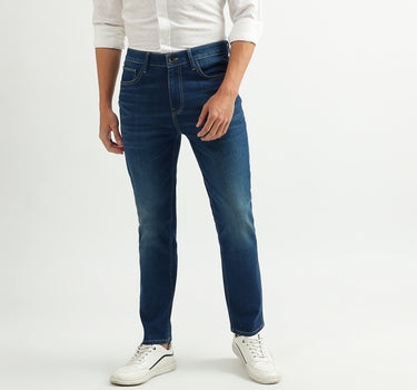 Men Solid Low Crotch Jeans