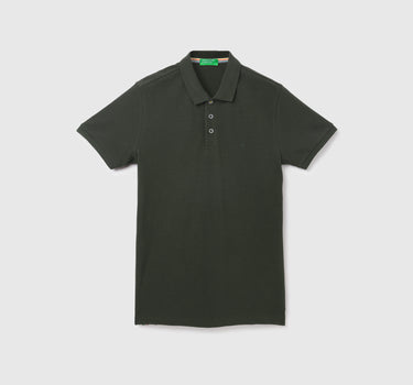 Solid Olive Polo T-Shirt