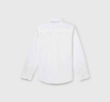 Boy's Regular Fit Spread Collar Pleated Shirt