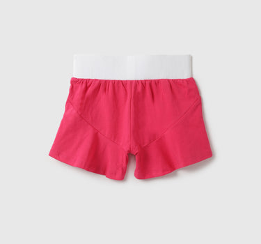 Girls Solid Regular Fit Shorts