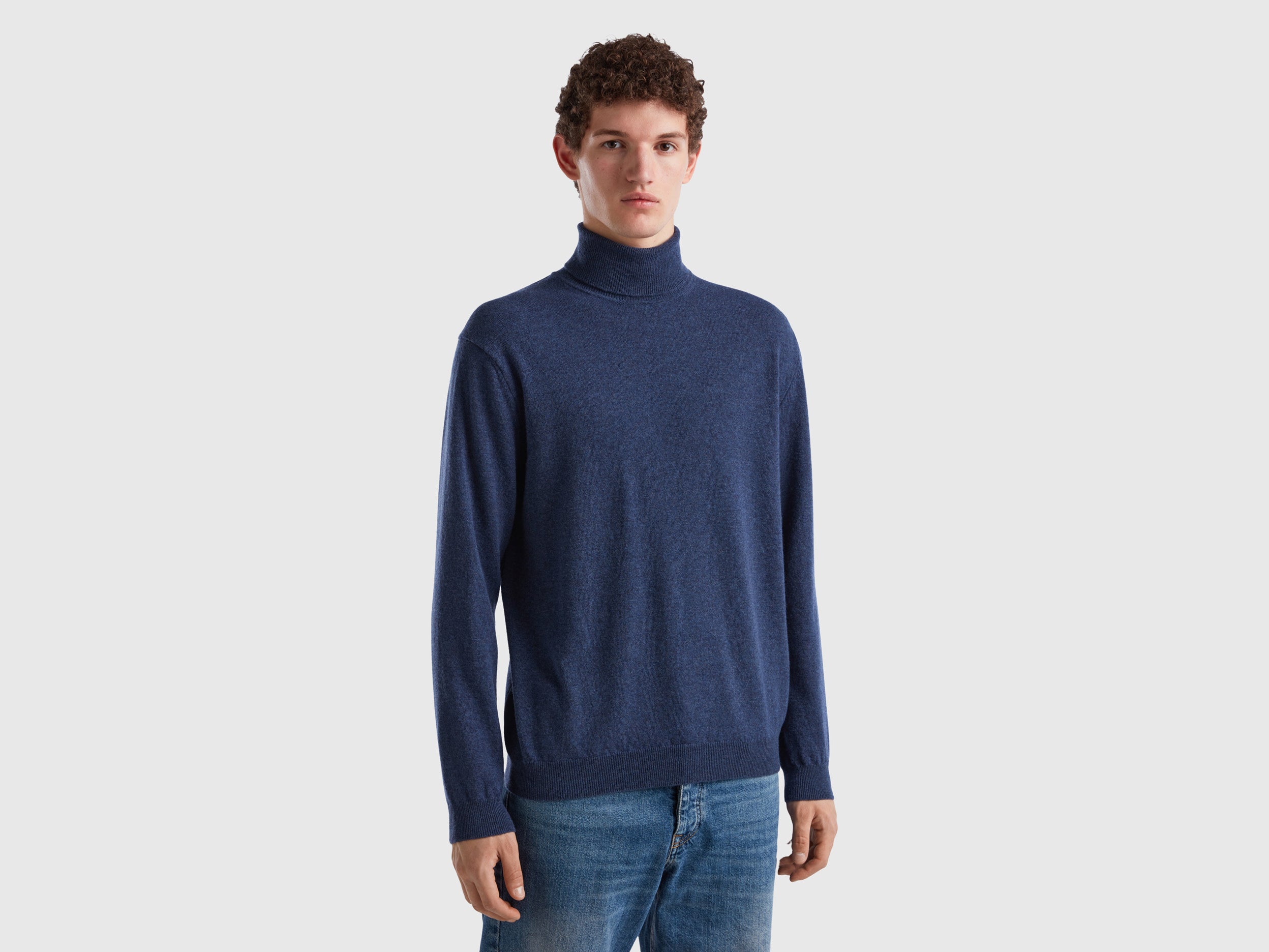 Regular Fit Turtle Neck Solid Sweater