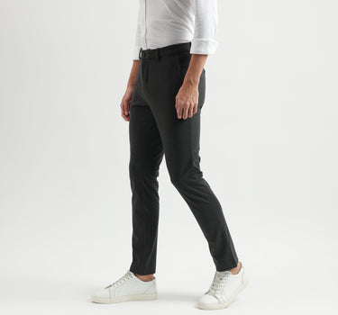 Solid Pattern Slim Fit Trousers