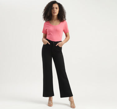 Monotone Wide Leg Trousers