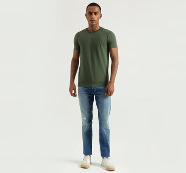 Men's Regular Fit Round Neck Solid Tshirts