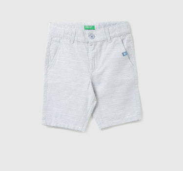 Boys Self Designed Regular Fit Shorts