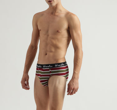 Pack of 2 Striped Low Rise Briefs