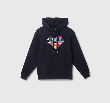 Regular Fit Hooded Embroidered Sweatshirt