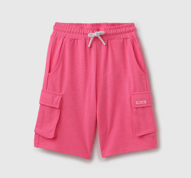 Solid Regular Fit Mid Rise Shorts