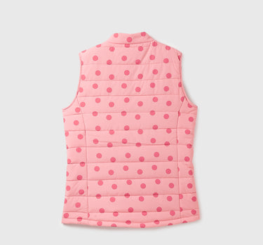 Girl's Regular Fit Polka Dot Print Jacket