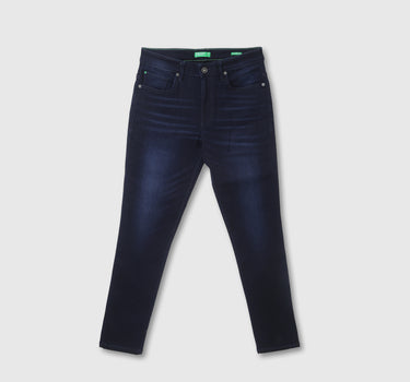 Mens Carrot Fit Solid Jeans