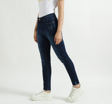 Skinny Fit Navy Blue Jeans