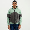 Regular Fit Hooded Colourblocked Jacket