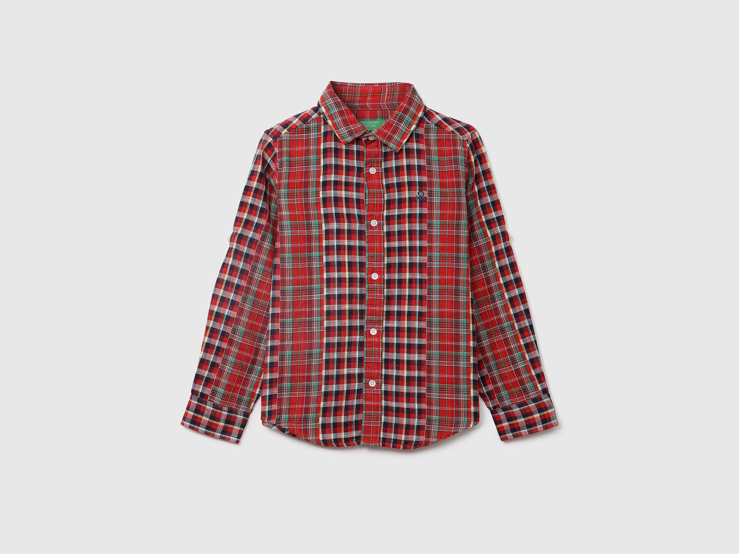 Boys Long Sleeve Check Shirt