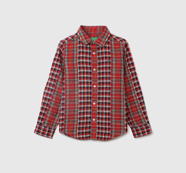 Boys Long Sleeve Check Shirt