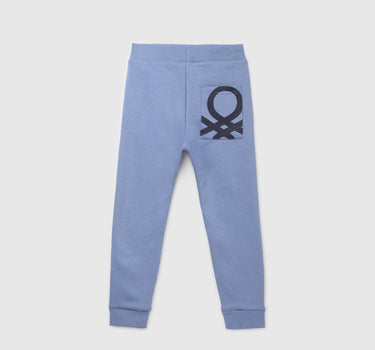 Boy's Solid Regular Fit Joggers with Drawstring Closure