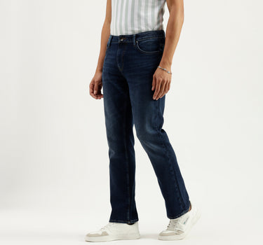 Solid Pattern Boot-Leg Fit Jeans