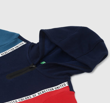 Boys Colorblock Hooded Sweatshirt