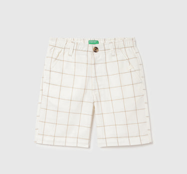 Checkered Regular Fit Shorts