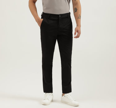 Solid Slim Fit Trousers