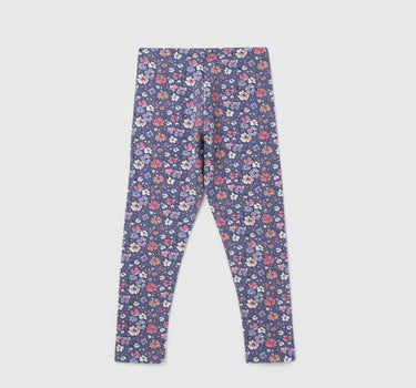 Girl's Floral Regular Fit Leggings