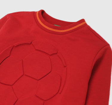 Boys Embossed Football Sweatshirt