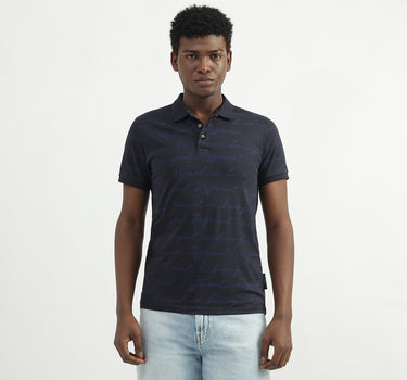 Cotton Printed Polo Collar Mens T-shirts