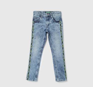 Boys Solid Skinny Fit Jeans