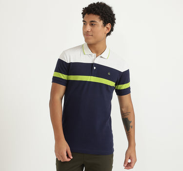 Men Colorblocked Regular Polo T Shirt