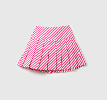 Girls Striped Regular Fit Skirt