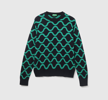 Women's Regular Fit Crew Neck Printed Sweater