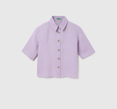 Regular Fit Spread Collar Solid Shirt