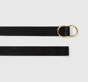 BLACK BELT WITH DOUBLE RING