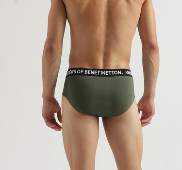 Pack of 2 Solid Colour Low Rise Briefs