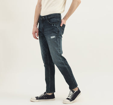 Men Solid Low Crotch Jeans