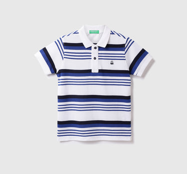 Cotton Striped Polo Neck Boys T-shirts