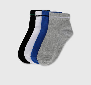 Pack of 3 Solid & Striped Socks