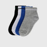 Pack of 3 Solid & Striped Socks