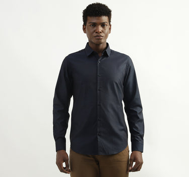 Cotton Solid Spread Collar Mens Shirts