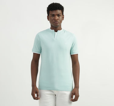 Cotton Solid Polo Collar Mens T-shirts