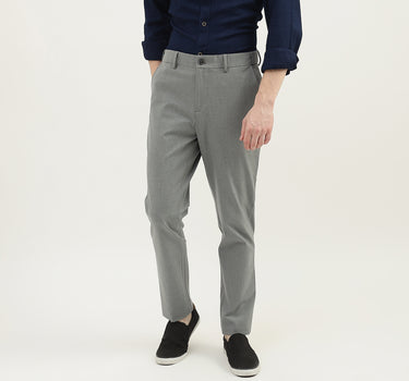 Men Solid Slim Fit Trousers