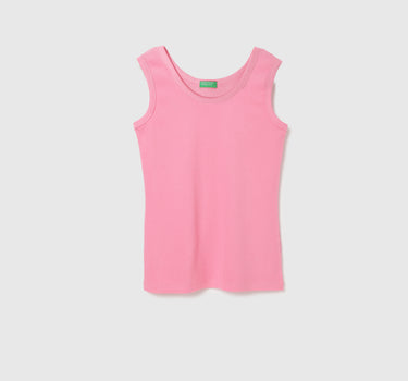 Regular Fit Round Neck Solid Top