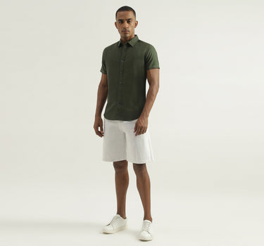 Olive Linen Shirt