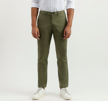 Solid Slim Fit Trousers