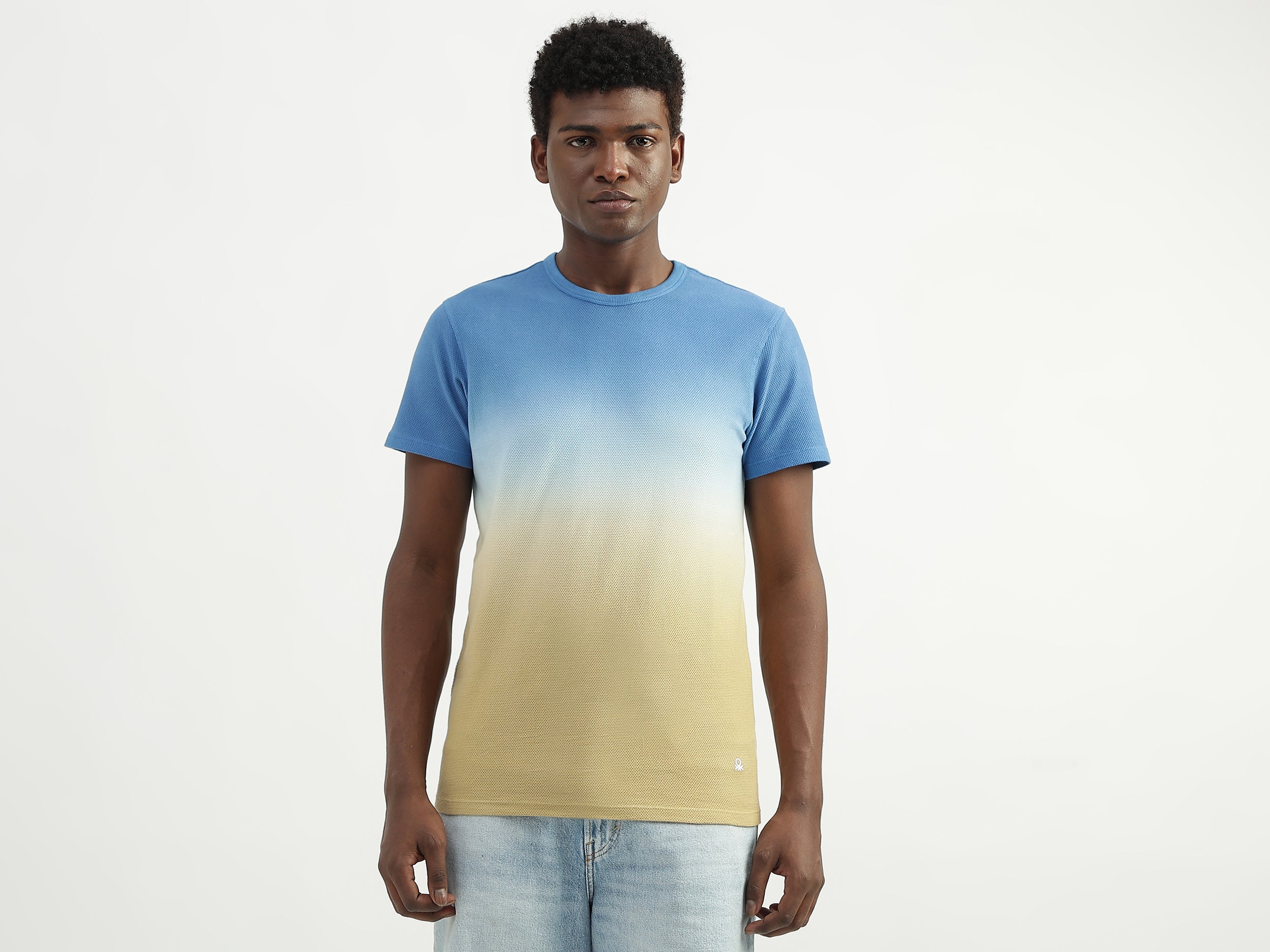 Cotton Printed Round Neck Mens T-shirts