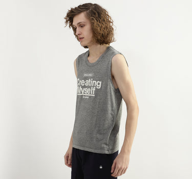 Men Printed Round Neck Tank